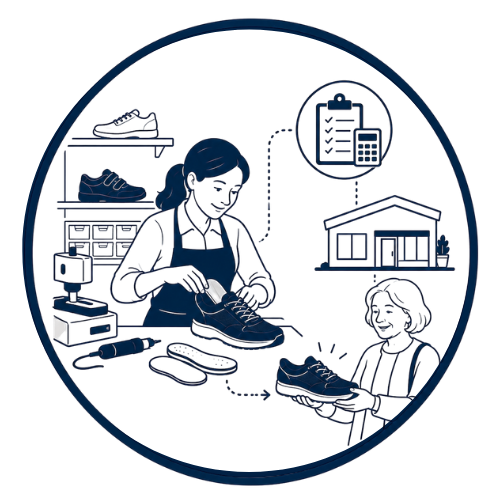 full service diabetic shoes